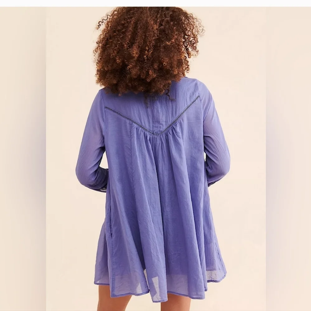 Free People Haddie Mini Dress Light Purple Gorgeous NWT XS - Picture 3 of 9